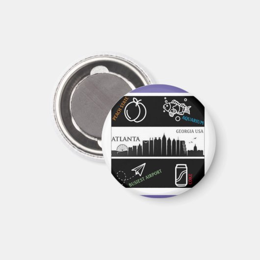 Aimant Atlanta (Recto/Verso)