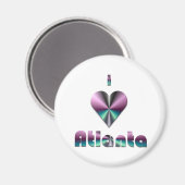 Aimant Atlanta — Purple & Turquoise (Recto/Verso)