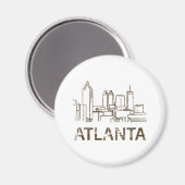 Aimant Atlanta vintage (Recto/Verso)