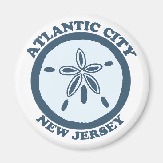 Aimant Atlantic City. (Devant)