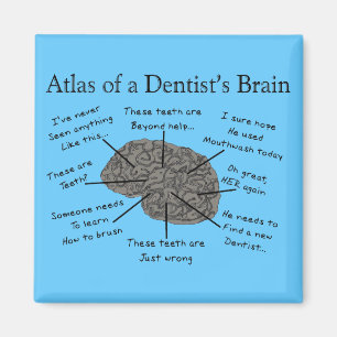 Aimant Atlas du cerveau d'un dentiste