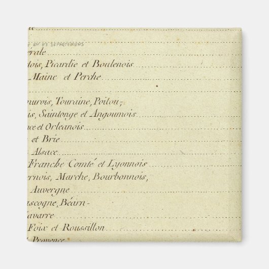 Aimant Atlas moderne (Devant)