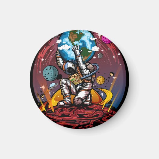 Aimant Atlas Space Man (Devant)