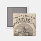 Aimant Atlas topographique (Recto/Verso)