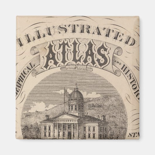 Aimant Atlas topographique (Devant)