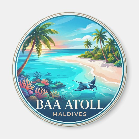 Aimant Atoll Baa Maldives (Devant)
