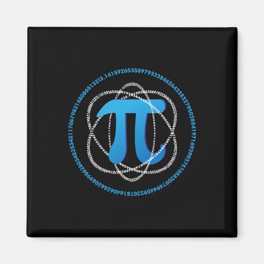 Aimant Atom Pi Day Math Science Lover Cadeau (Devant)