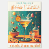 Aimant Atomic Futuristic Cosmic Storm Martini (Recto)