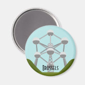 Aimant Atomium à Bruxelles (Recto/Verso)