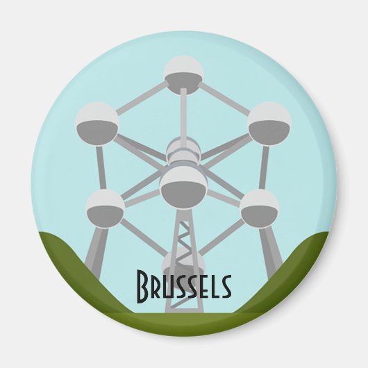 Aimant Atomium à Bruxelles (Devant)