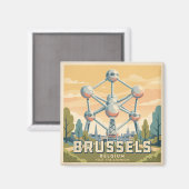 Aimant Atomium Belgique (Recto/Verso)