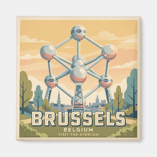 Aimant Atomium Belgique (Devant)