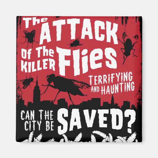 Aimant Attaque aux mouches ! (Devant)