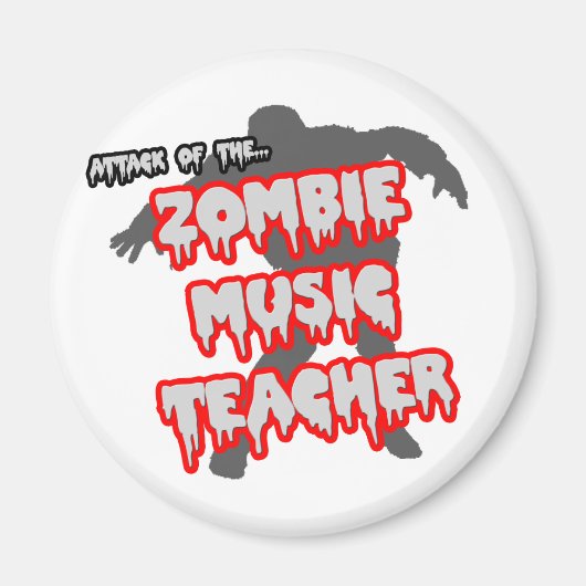 Aimant Attaque du professeur de musique zombie (Devant)