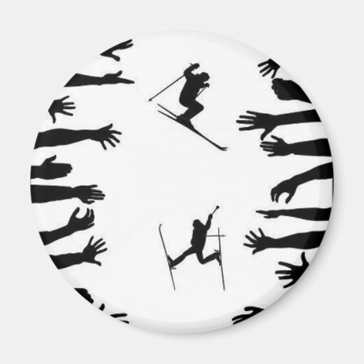 Aimant Atteindre le ski (Devant)