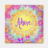 Aimant Atteindre Plutôt Fun Floral Moderne Inspirivity (Devant)