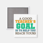 Aimant Atteindre vos objectifs (Recto/Verso)