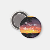 Aimant Attendez-vous à Miracles Sparkle Sunset Get Well B (Recto/Verso)