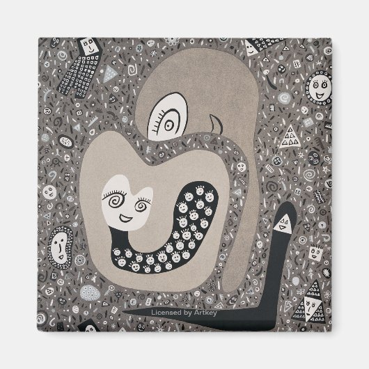 Aimant Attendre Un Bébé (Devant)