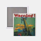 Aimant Attention ! (Recto/Verso)