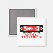 Aimant Attention À Skye Terrier (Recto/Verso)