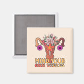 Aimant Attention à votre propre utérus (Recto/Verso)