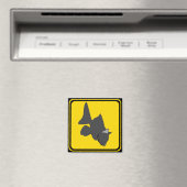 Aimant Attention : Catfish Xing ! (In Situ (Lave-vaisselle))