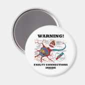 Aimant Attention ! Connexions défectueuses à l'intérieur  (Recto/Verso)
