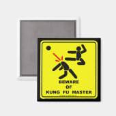 AIMANT ATTENTION DE KUNG FU MASTER (Recto/Verso)