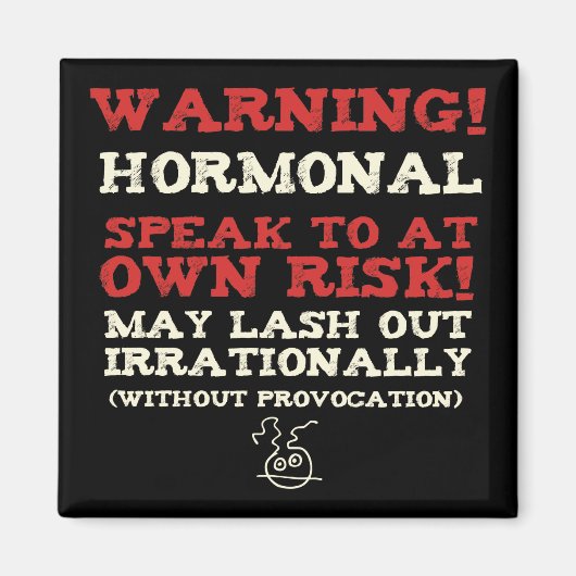 Aimant Attention! Hormonal (Devant)