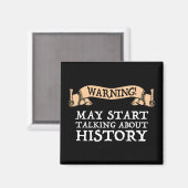 Aimant Attention! Peut Commencer À Parler D'Histoire Drôl (Recto/Verso)