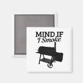 Aimant Attention si je fume Barbecue Grillmaster Fumer de (Recto/Verso)