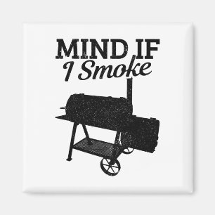 Aimant Attention si je fume Barbecue Grillmaster Fumer de