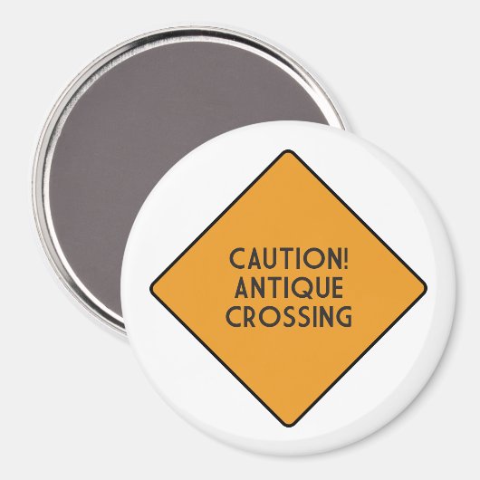 Aimant Attention ! Traversée antique (Recto/Verso)