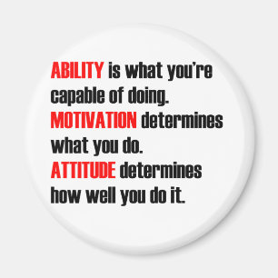Aimant attitude de motivation de capacité