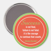 Aimant Attitude positive-Citation Churchill Motivation (Recto/Verso)