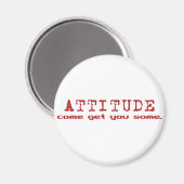 Aimant Attitude rouge (Recto/Verso)