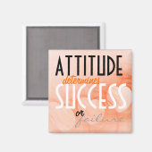 Aimant Attitude...Succès Orange Heart Arrière - plan (Recto/Verso)