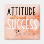 Aimant Attitude...Succès Orange Heart Arrière - plan (Devant)