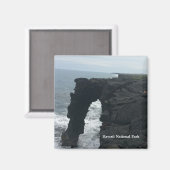 Aimant Attraction du parc national Hawaii (Recto/Verso)