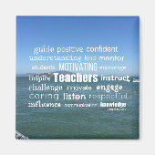 Aimant Attributs d'un grand enseignant (Devant)