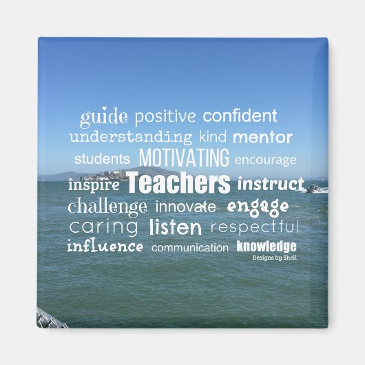 Aimant Attributs d'un grand enseignant (Devant)