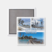 Aimant AU0106 Océanie, Australie, Cairns, Frigo (Recto/Verso)