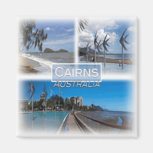 Aimant AU0106 Océanie, Australie, Cairns, Frigo (Devant)