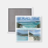 Aimant AU0111 Oceanica, Australie, Whitsunday, réfrigérat (Recto/Verso)