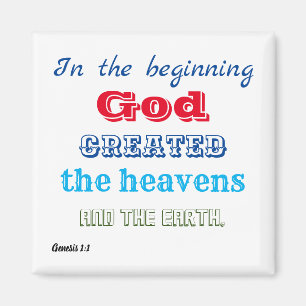 Aimant Au commencement Dieu créé