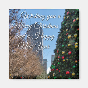 Aimant Au-Delà De L'Arbre De Noël De Dallas