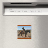 Aimant Au-dessus de la colline Cowboy et Horse - Humour d (In Situ (Lave-vaisselle))