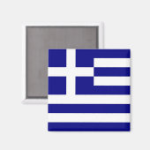Aimant au drapeau de la Grèce (Recto/Verso)