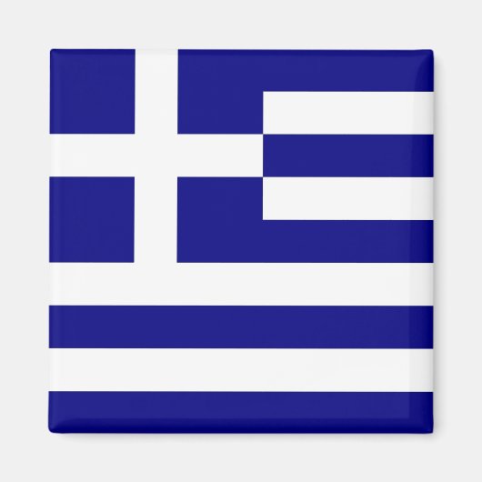 Aimant au drapeau de la Grèce (Devant)